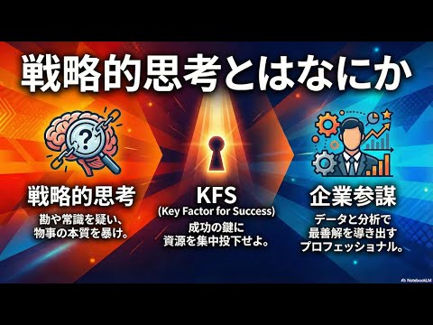 【戦略思考】大前研一が教える問題解決の技法｜企業参謀