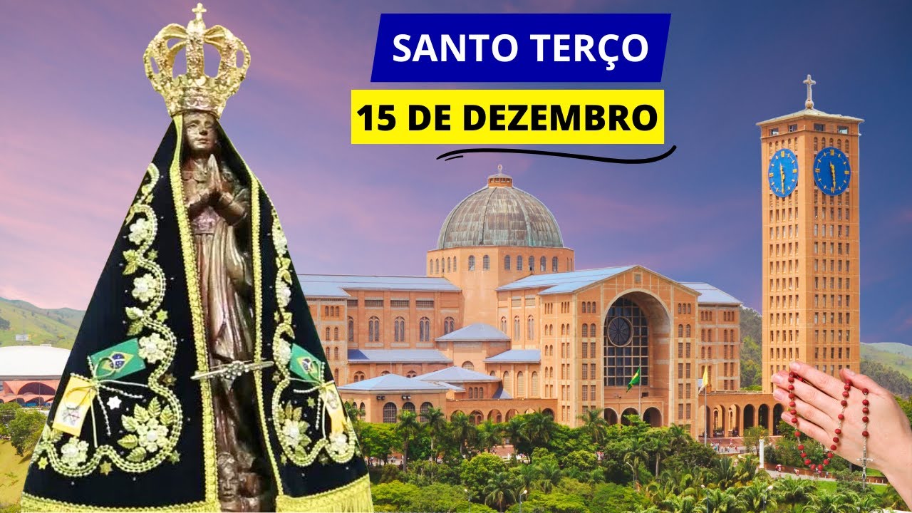 SANTO TERÇO DE APARECIDA DE HOJE - 15/12/2024 | MISTÉRIOS GLORIOSOS | DOMINGO DA ALEGRIA