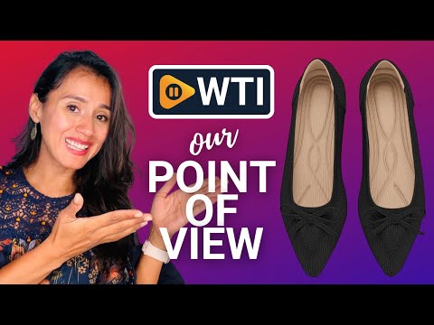 TINGRISE Women's Flats Pointed Toe Bow Knit Ballet Shoes Comfortable Dressy Mesh Slip On Flat 7.5 Black - WTI product video review