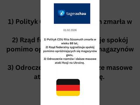 Niemiecki dziennik telewizyjny @tagesschau 1 lutego