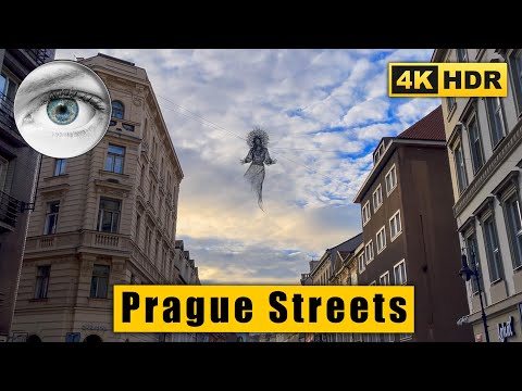 Prague 4k Walk through the Christmas streets before the New Year 🇨🇿 Czech Republic HDR ASMR