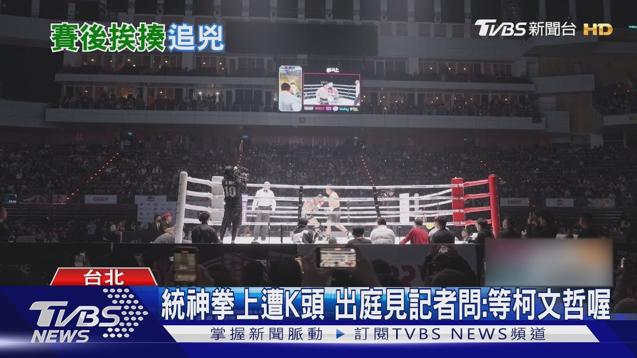 統神拳上遭K頭 出庭見記者問:等柯文哲喔