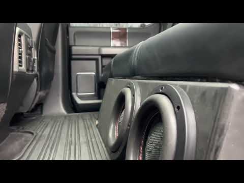 Dual B2 Audio Rage 8 1.1net@33hz!!!Underseat Truck MBEnclosure!!! Ford/GMC No Seat Lift..@B2audio