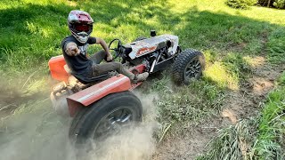 2JZ Lawn Mower Does Donuts! + Brakes and Suspension