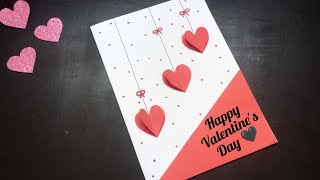 DIY | Valentine's day greeting card with white paper in 5 minutes