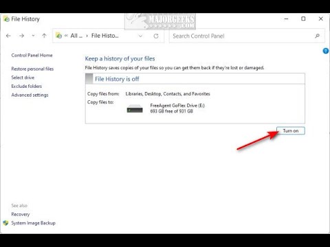 file history not backing up file history not backing up