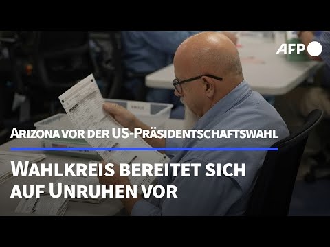 Umkämpfter Wahlkreis in Arizona bereitet sich auf Unruhen vor | AFP
