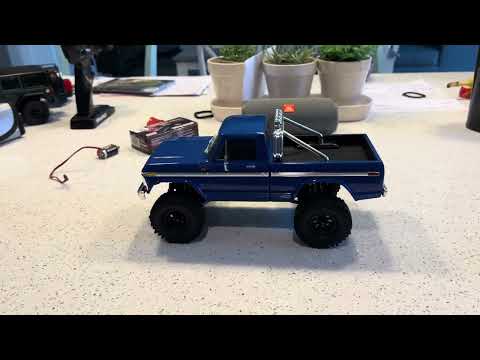 Traxxas trx4m brushless system installed in a trx4m high trail with 2 speed transmission. #trx4m