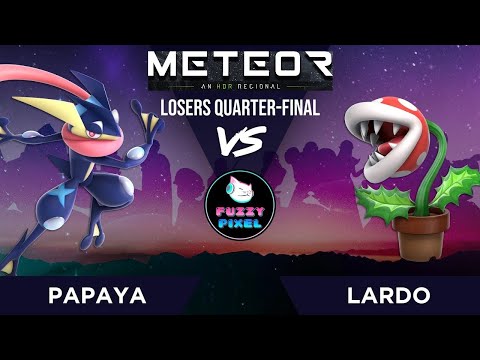 Papaya (Greninja) vs Lardo (Piranha Plant, Olimar) - Losers Quarter-Final - METEOR 3