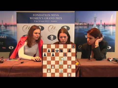 Press Conference Round 7: Anna Muzychuk (SLO) - Tatiana Kosintseva (RUS)