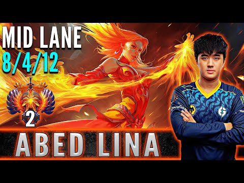 EG.Abed  [ Lina ]  Mid Lane Pro Gameplay  [ Patch 7.32c ]  Dota 2 Full Game (2)