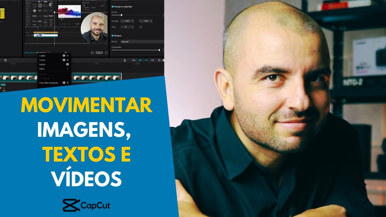 Como fazer ZOOM, GIRAR, MOVIMENTO e SEGUIR em IMAGENS, FOTOS, VÍDEO E TEXTOS no CapCut PC