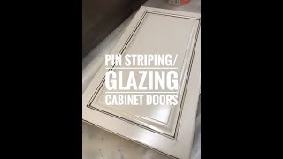 Glazing/Pinstriping Cabinet Doors