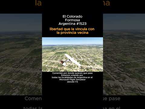 El Colorado, Formosa desde el Microsoft Flight Simulator #elcolorado #formosa #msfs #argentina