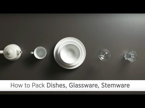 How to Pack Dishes, Glasses and Stemware