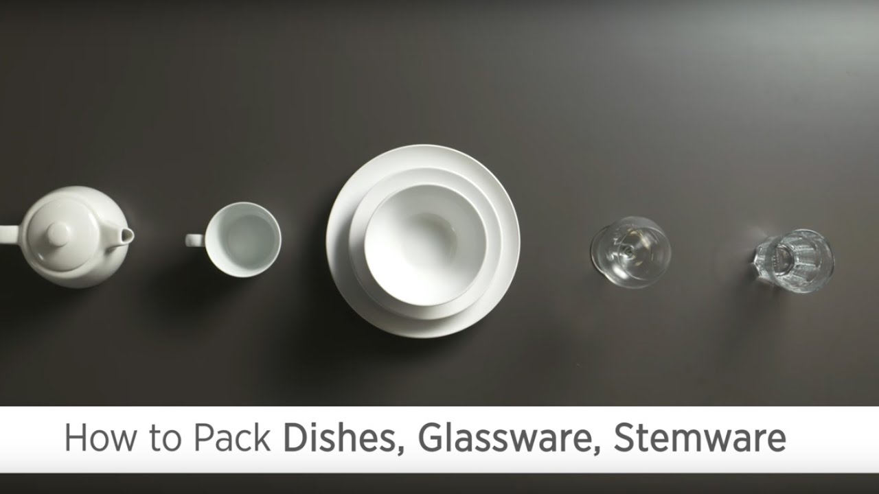 How to Pack Dishes, Glasses and Stemware