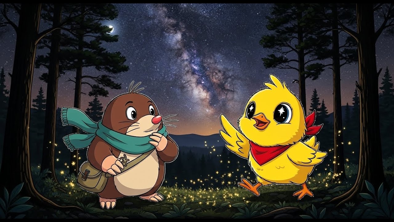 Mole and Chick: The Starlit Path 🌟 | A Magical Journey Beneath the Stars