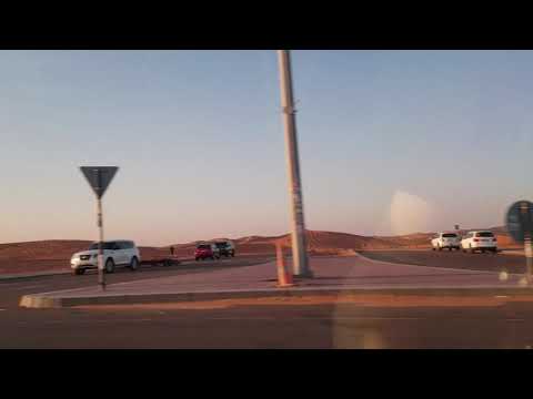 Al Ain, UAE Road Drive - Town to Zakher Lake