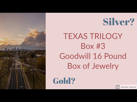 MYSTERY JEWELRY BOX UNBOXING | TEXAS TRILOGY | 16lb GOODWILL BOX #3 OPENING Unjarring Gold/Silver?