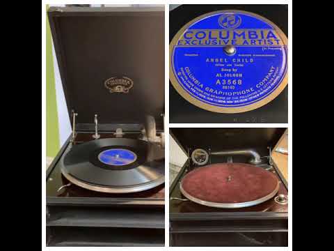 Al Jolson: Angel Child, 1922 (Columbia A3568) on a Columbia Grafonola 10A, ca 1925