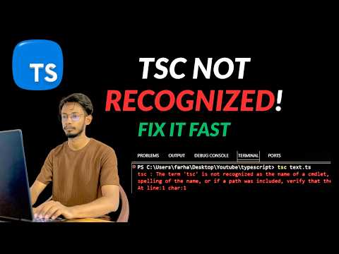 Command Not Found Tsc