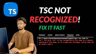 How To Fix “tsc is Not Recognized” Error in TypeScript | Complete Beginner Guide #youtube #tsc