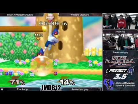 IMDB12 - Frootloop (Blue) vs Aarosmashguy (Red) - Melee Winners Quarters