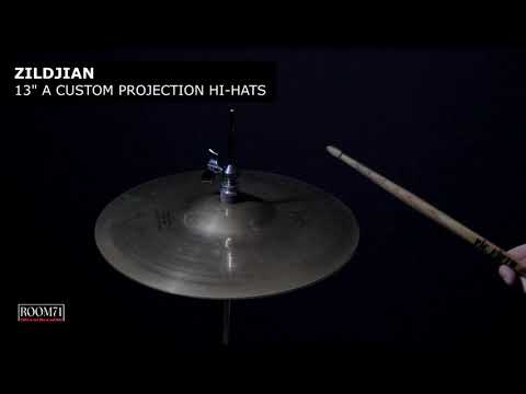 ZILDJIAN 13"  A CUSTOM PROJECTION HI HATS