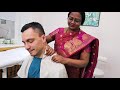 ASMR Strong ayurvedic neck and head massage by Bharti