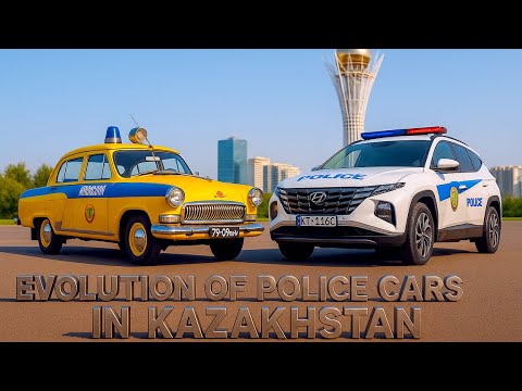 Evolution of KAZAKHSTAN Police Cars — From GAZ-21 to Hyundai Tucson | Evolving Steel