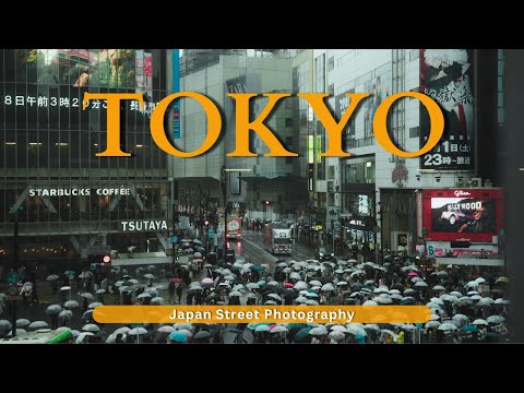 Rain in Tokyo Street Photography | Japan Vlog