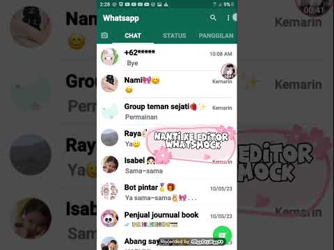 tutorial dari Litle_bombly😘😁"Cara ada notifikasi di whatsmock?"(Whatsmock)