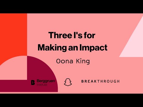 Oona King: Three I's for Making an Impact