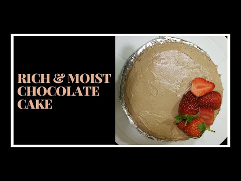 Rich and Moist Chocolate Cake Recipe #chocolatespongecake #swissmeringuebuttercream
