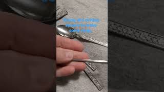 Sizing and cutting silverware for making rings