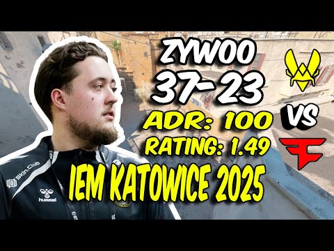 CS2 POV Vitality ZywOo (37/23) vs FaZe (Dust2) IEM Katowice 2025