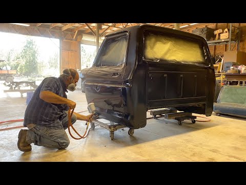 Restoring an Abandoned 1974 Ford F250 Restoration Swamp Dragon! Glass & Primer! Resurrection Rescue!