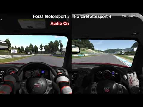 Forza Motorsport 3 vs Forza Motorsport 4 - Nissan GT-R SpecV at Twin Ring Motegi