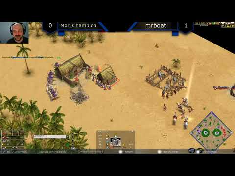 Mor_Champion vs mrboat - Age of Mythology: The Titans (Game 2) ft. ChronoJJ