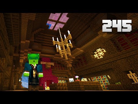 Let's Play Minecraft - Ep.245 : Grand Living Room Finished/Villager Professions