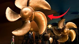 How Are 131 Tonnes Giant Ship Propellers Installed?