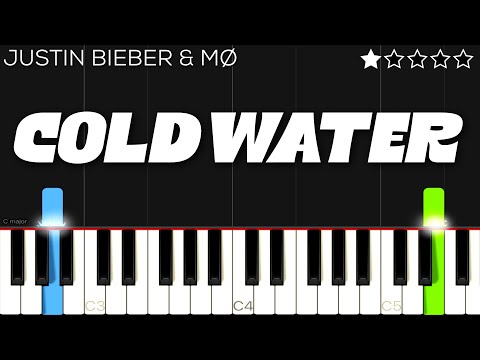 Justin Bieber & MØ - Cold Water | EASY Piano Tutorial