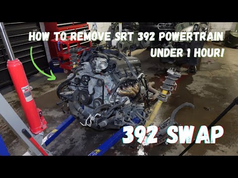 BUILDING A CHRYSLER 300 SCAT PACK 392 PART 1 POWERTRAIN REMOVED