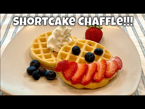 The Best Low-Carb Shortcake Chaffle You'll Ever Make - Only 1g Net Carbs Each