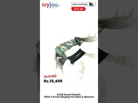 Kr06 Smart Watch With 1.8 Inch Display For Men & Women