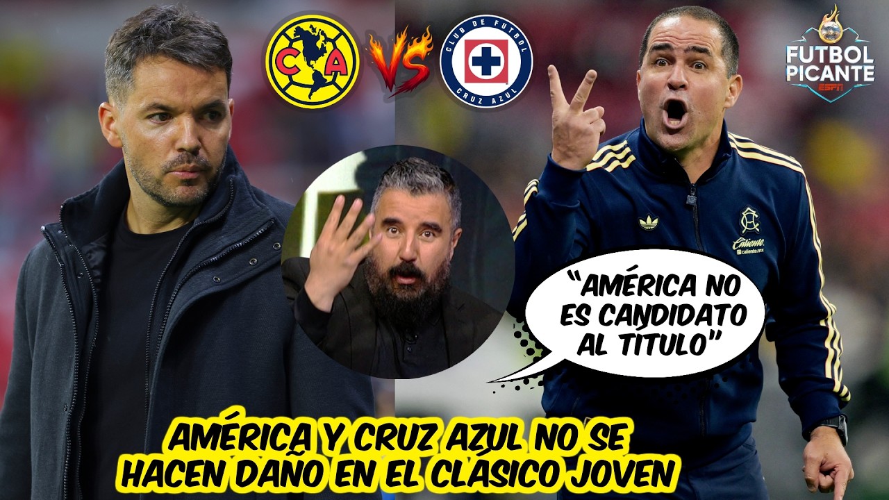ÁLVARO SE CALIENTA por empate del AMÉRICA y CRUZ AZUL en el CLÁSICO JOVEN | Futbol Picante