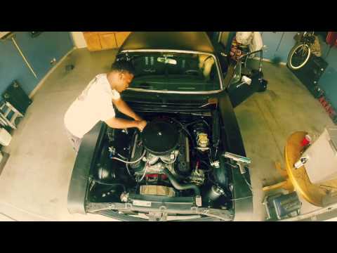 CHEVY NOVA BIG BLOCK 1ST START WITH HELL FIRE RINGS