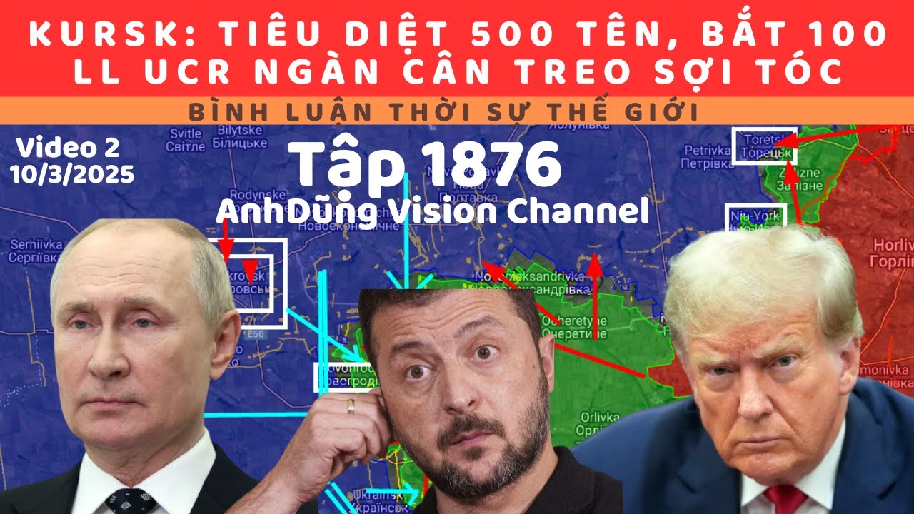 Tập 1876. Thảm họa Kursk ngày 8-9/3, GP hàng loạt các làng, thị trấn. Quân Ucr đối mặt bị tiêu diệt