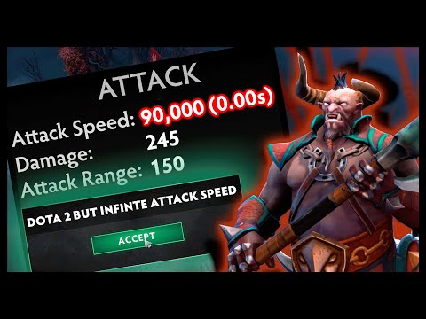 Dota 2 But All Units Have Infinite Attack Speed