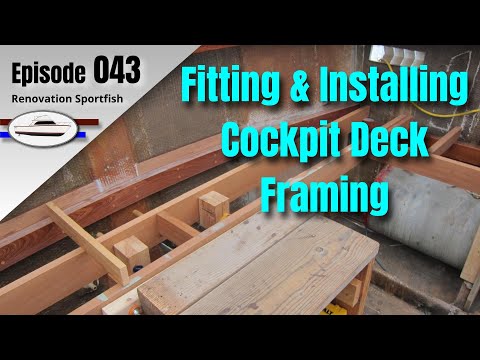 Fitting & Installing Cockpit Deck Framing in the 1973 Egg Harbor Sportfish - Boat Restoration EP043